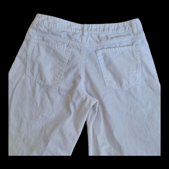 Indigo Rein White Denim Loose-Fit Jeans Wide Leg Cotton Juniors size 13 Mid Rise - Picture 6 of 16